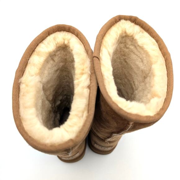 UGG Classic Tall Suede Sheepskin Winter Boots Women's Chestnut Size US6 EU37 - Picture 8 of 16